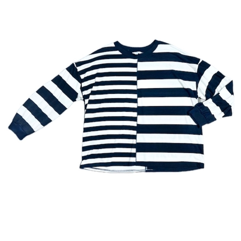 Time and Tru Women's Hacci Pullover striped sweater size XXL